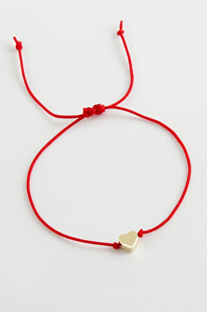 Kalp Makrome İp Bileklik