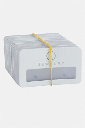 Pencere Plastik Küpe Kartı 100 Adet