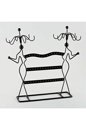 Kadın Figürlü Bileklik ve Küpe Standı