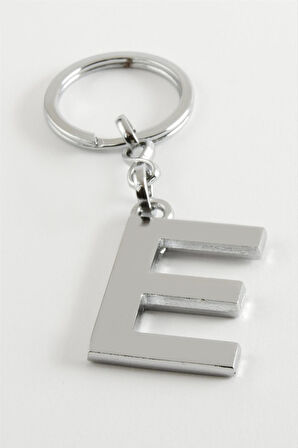 Gümüş Renkli Metal Harf Anahtarlık Standlı 72 Adet