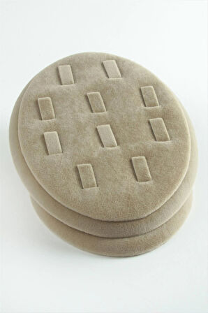 Oval Anfora Kumaş Kaplamalı Yüzük Standı