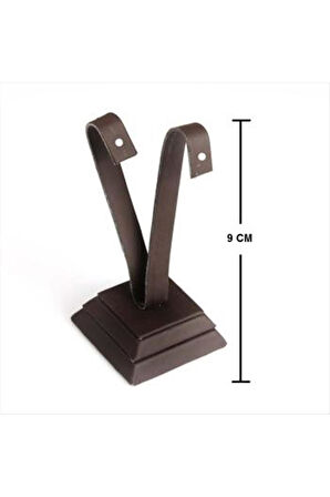 Deri Kumaş Palmiye Küpelik