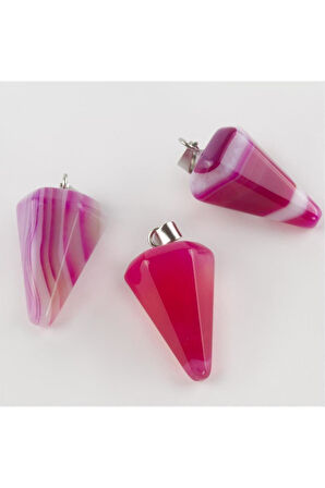 Akik Pandül Doğaltaş Kolye Ucu