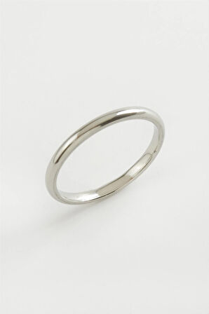 Alyans Lüks Çelik Yüzük 2 mm