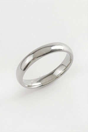 Alyans Lüks Çelik Yüzük 4 mm