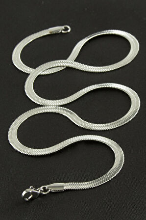 İtalyan Zincir Çelik Kolye 45 cm