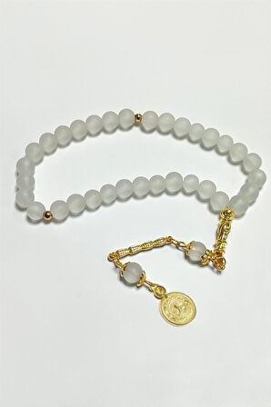 Mat Cam Taş Tesbih 8 mm