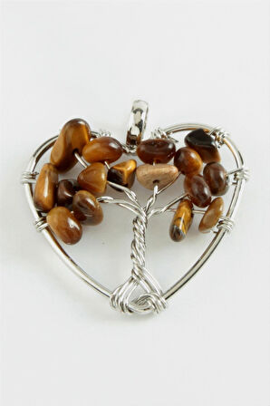 Kaplangözü Kalp Doğaltaş Kolye Ucu