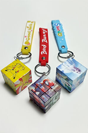 Çzgflm Küp Anahtarlık