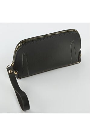 Siyah Dikdörtgen Deri Cüzdan