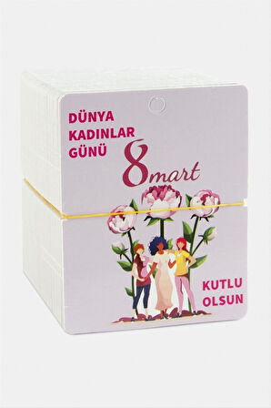 Dünya Kadınlar Günü Bileklik Kartı
