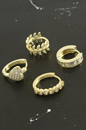 Tragus Zirkon Taşlı Halka Piercing 1 Adet