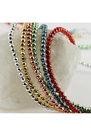 4 mm Fasetli Hematit Taşı