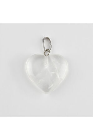 Kuvars Kalpli Doğaltaş Kolye Ucu