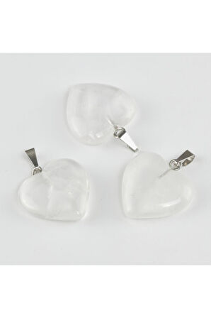 Kuvars Kalpli Doğaltaş Kolye Ucu