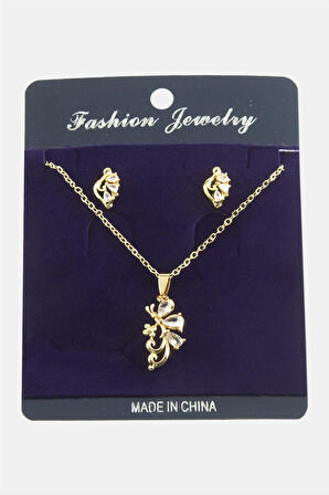 Yusufçuk Zirkon Taşlı Set Kolye