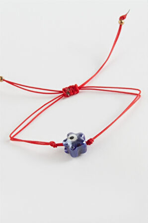 Çiçek Cam İp Bileklik