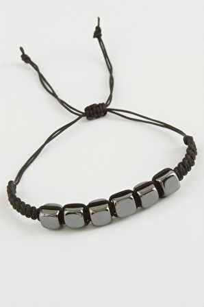 Küp Hematit Doğal Taş Bileklik