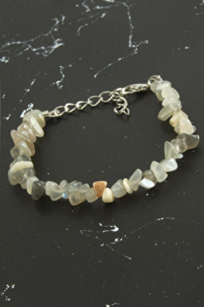 Akik Kırık Doğaltaşlı Bileklik