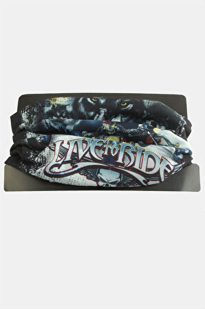 Kurt Desenli Baff Boyunluk