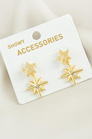 Yıldız Trend Metal Küpe