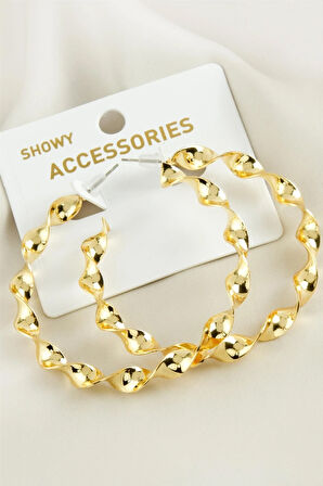 Burgulu Trend Metal Küpe