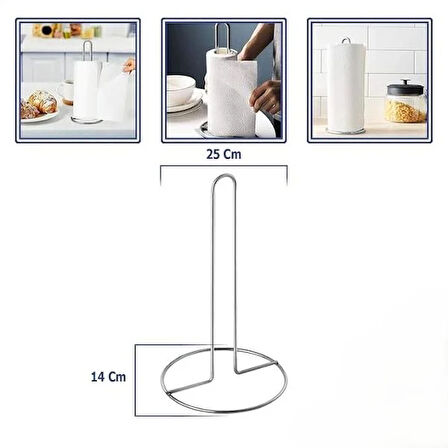 Dik Kağıt Havluluk Krom Renk