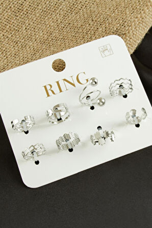 8 Adet Lüks Eklem Yüzük