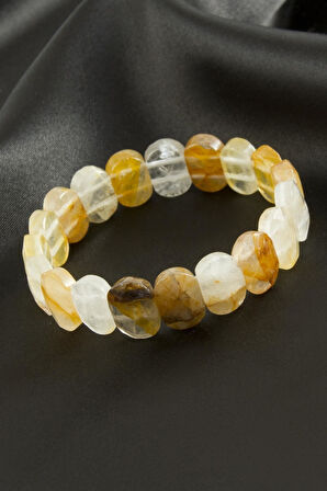 Oval Kesim Akik Doğaltaşlı Bileklik