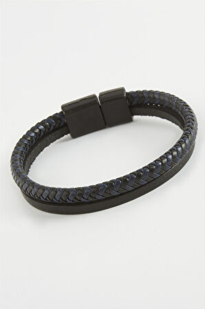 Mıknatıslı Orjinal Deri Bileklik