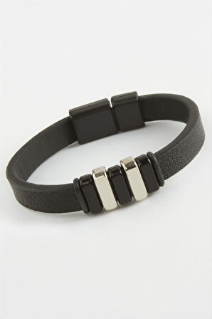 Mıknatıslı Orjinal Deri Bileklik