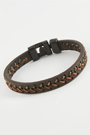 İp İşlemeli Kaliteli Suni Deri Bileklik