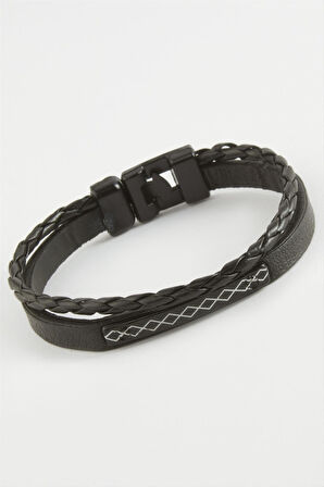 Sonsuzluk Kaliteli Suni Deri Bileklik