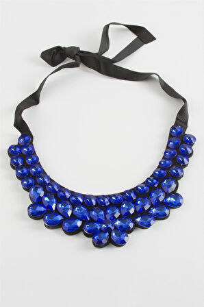 Papatya Taşlı Yaka Kolye