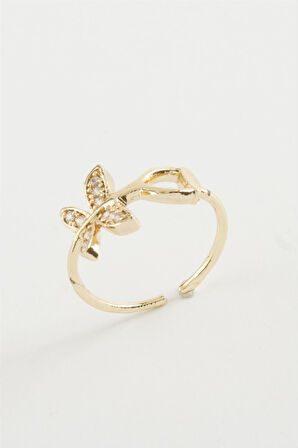 Kelebek Zirkon Taşlı Yüzük