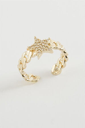 Yıldız Zirkon Taşlı Yüzük