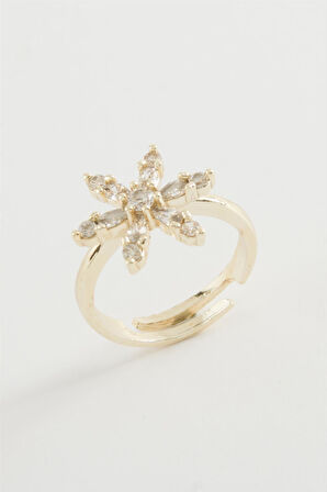 Lotus Zirkon Taşlı Yüzük