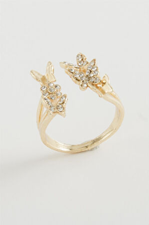 Kelebek Zirkon Taşlı Yüzük