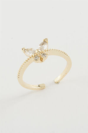 Kelebek Zirkon Taşlı Yüzük