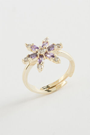 Lotus Zirkon Taşlı Yüzük