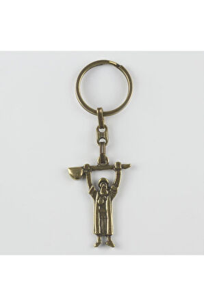 Mevlana Figürlü Metal Anahtarlık