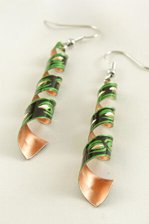 Silindir Bakır Küpe