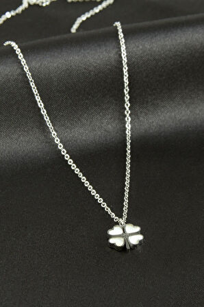 Yonca Sedef Lüks Çelik Kolye