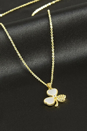 Yonca Sedef Lüks Çelik Kolye