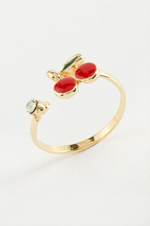 Kiraz Mineli Taşlı Yüzük