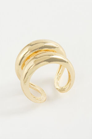 Çift Halka Metal Yüzük