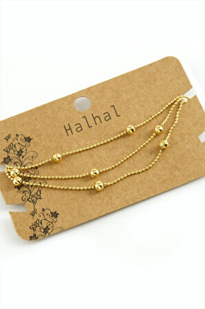 Üç Zincirli Lüks Çelik Halhal