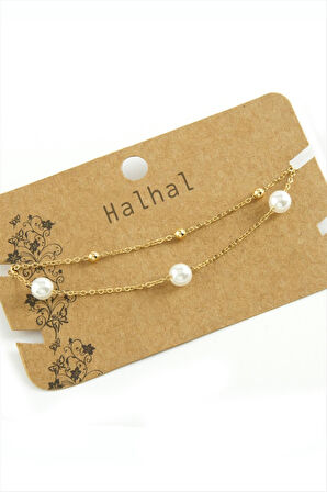 İnci Lüks Çelik Halhal