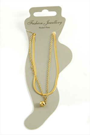 İtalyan Zincirli Lüks Çelik Halhal