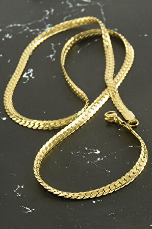 İtalyan Zincir Çelik Kolye 55 cm